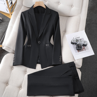 Melanie | Elegantes Anzug-Set mit Blazer in Schwarz