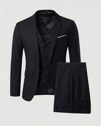 Michael | Herren Eleganter Slim-Fit Anzug in Schwarz