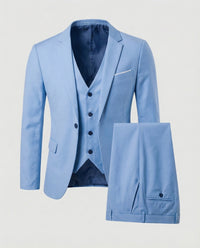 Michael | Herren Eleganter Slim-Fit Anzug in Himmelblau