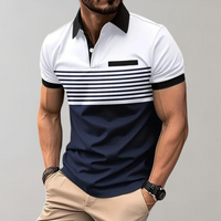 Moderne weiche Sommer-Polo-Shirt in Weiß