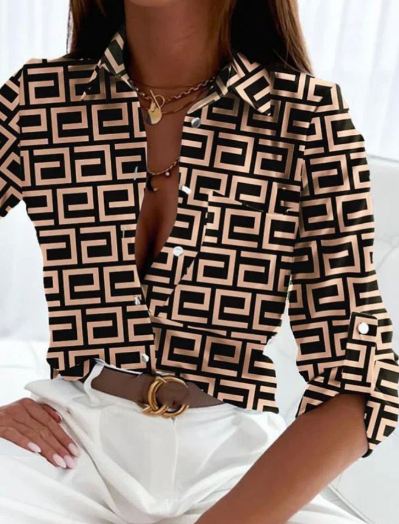 Assumpta® | Sommerbluse für Damen mit Umlegekragen