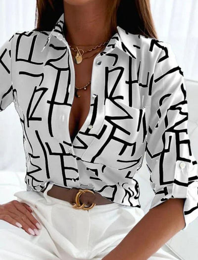 Assumpta® | Sommerbluse für Damen mit Umlegekragen