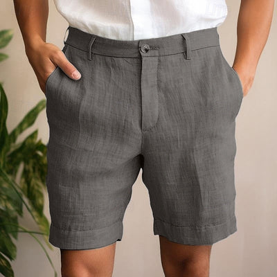 Sommer-Leinen-Shorts für Herren