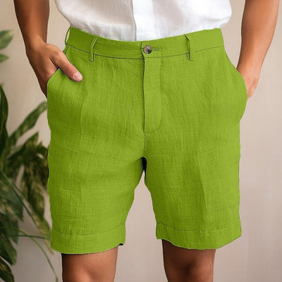 Sommer-Leinen-Shorts für Herren