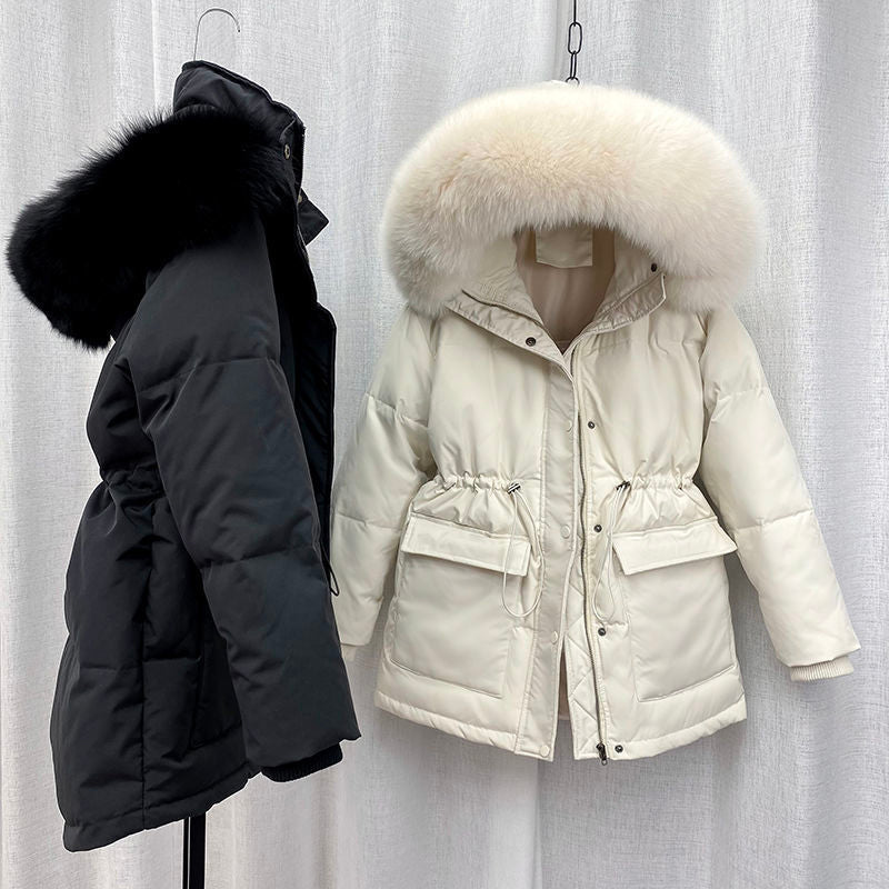 Elegante Winter Parka mit Fellkapuze für Damen | Ideal für den Winter