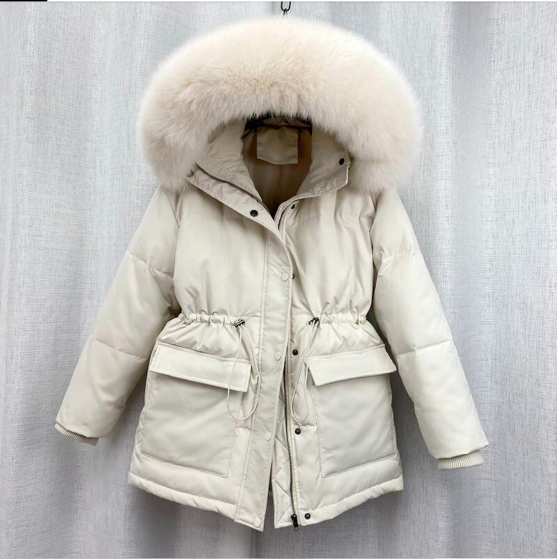 Elegante Winter Parka mit Fellkapuze für Damen | Ideal für den Winter