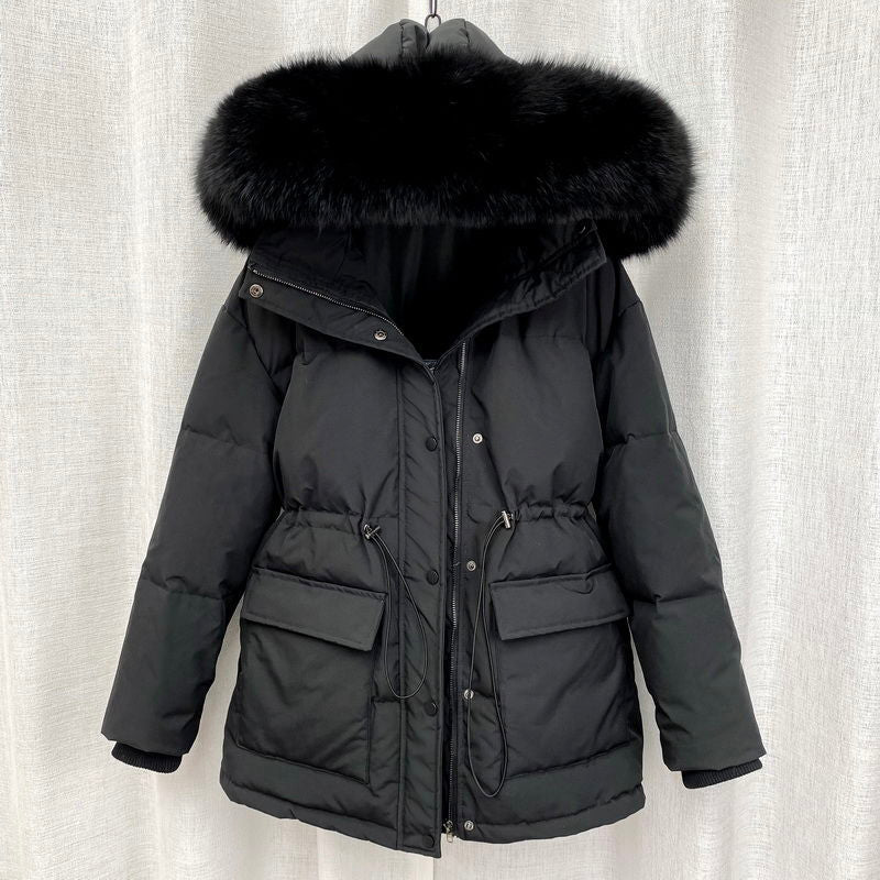 Elegante Winter Parka mit Fellkapuze für Damen | Ideal für den Winter