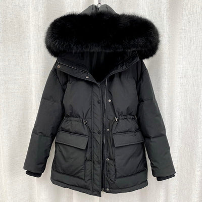Elegante Winter Parka mit Fellkapuze für Damen | Ideal für den Winter