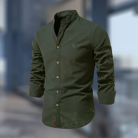 Moritz | Herren Langarmshirt Vielseitig in Dunkelgrün