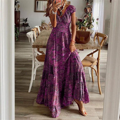 Boho Maxikleid für Damen