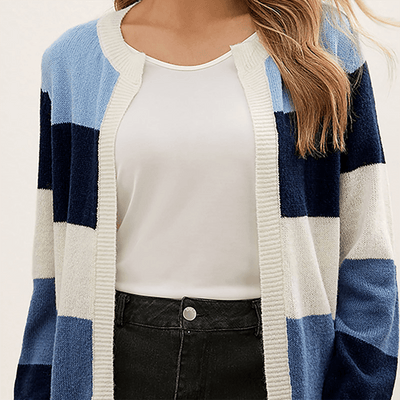 Neci | Stylisches Damen-Cardigan mit dicken Streifen