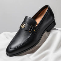 Niklas | Herren Exklusive Leder Loafer in Schwarz