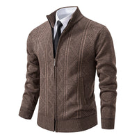 Niklas | Herren Klassische Strickjacke in Braun