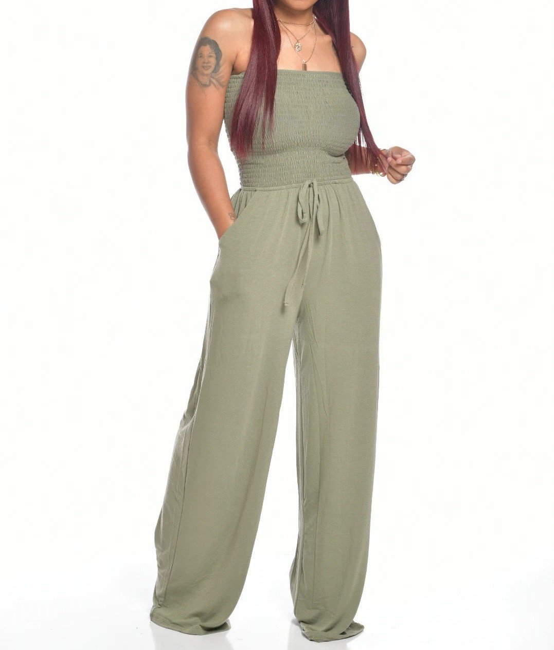 Christine - Figurbetonter Jumpsuit ohne Träger für Damen