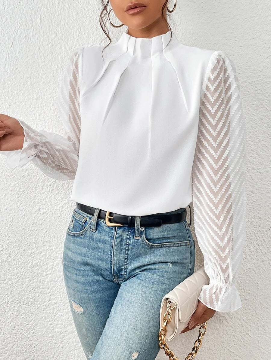Fudus | Lässiges Chiffon Chic Top