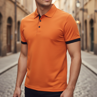 Lennart | Herren Kurzarm Poloshirt Regular Fit in Orange