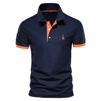 Oskar | Herren Poloshirt Klassisch in Marineblau