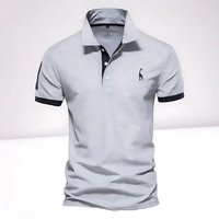 Oskar | Herren Poloshirt Klassisch in Grau