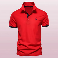 Oskar | Herren Poloshirt Klassisch in Rot