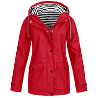 Merlia - Wasserdichte Jacke für Damen in Rot
