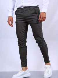 Penn | Herren Slim Fit Chinohose mit Stretch in Dunkelgrau