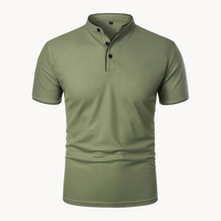 Percival | Herren Poloshirt mit Stehkragen Kurzarm in Grün