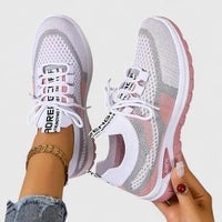 Philomena | Damen Orthopädische Mesh Sneaker in Rosa