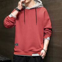 Maxence -  Klassischer Urbaner Hoodie in Rot