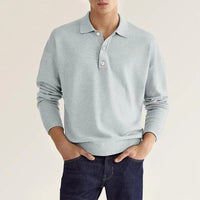 Maxim – LANGARM-POLOSHIRT in Weiß