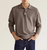 Maxim – LANGARM-POLOSHIRT in Koffee