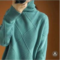 Dicker Pullover für Frauen - NALI in Grün