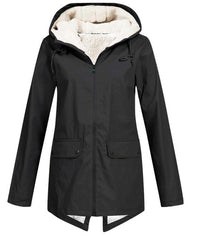 AMELIA - Outdoor-Regenmantel für Damen in Schwarz