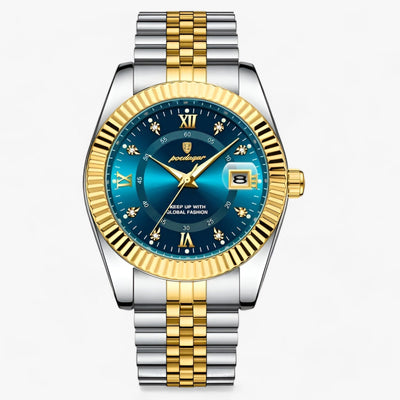 Fudus | Rund Herrenarmbanduhr Aus Edelstahl