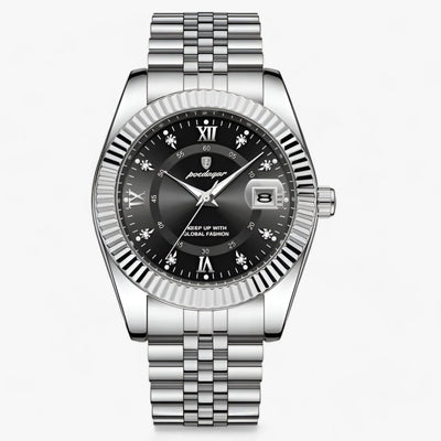 Fudus | Rund Herrenarmbanduhr Aus Edelstahl