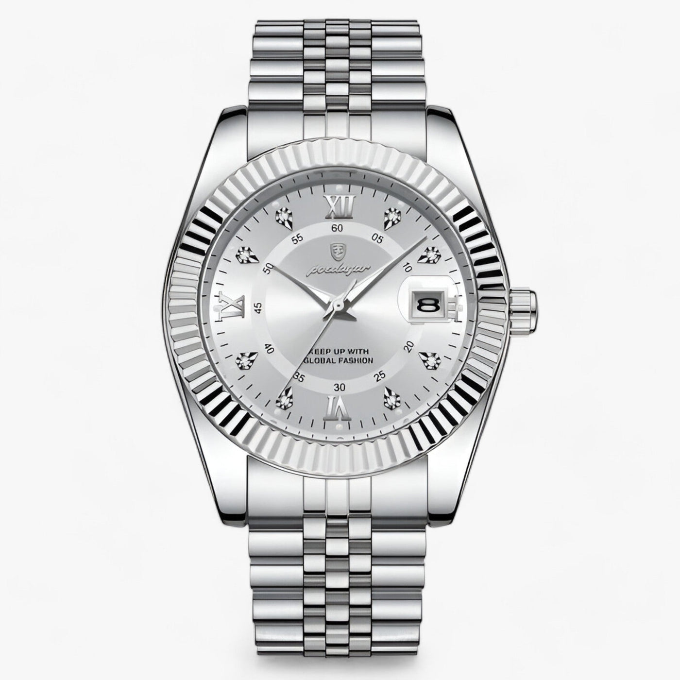 Fudus | Rund Herrenarmbanduhr Aus Edelstahl