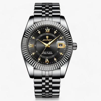 Fudus | Rund Herrenarmbanduhr Aus Edelstahl