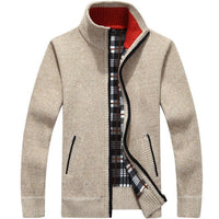 Iker - Bequeme Jacke mit Zipper in Beige