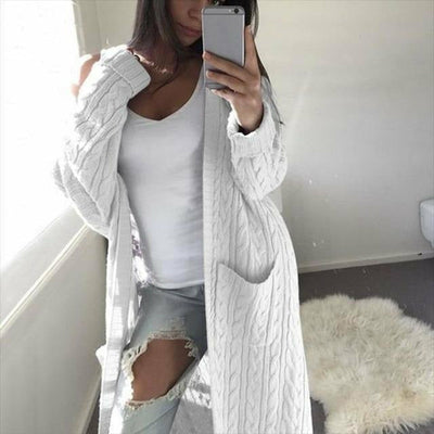 Vestina | Warme Lange Strickjacke