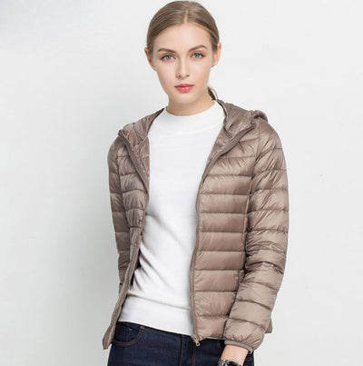 Schicke leichte Daunenjacke