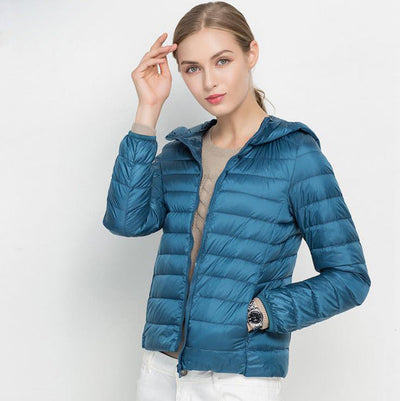Schicke leichte Daunenjacke