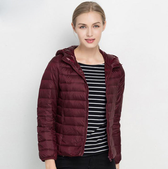 Schicke leichte Daunenjacke