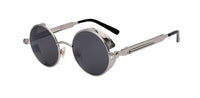 Juno | Vintage Steampunk-Sonnenbrille in Grau