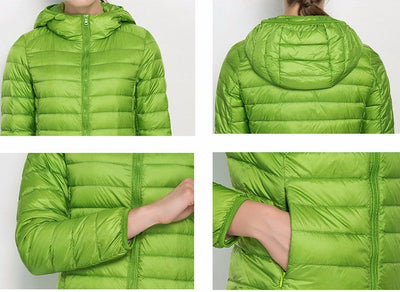 Schicke leichte Daunenjacke