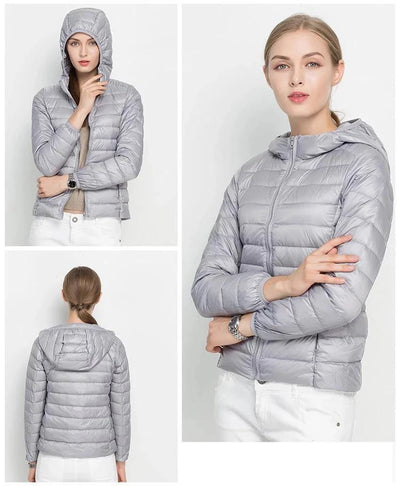 Schicke leichte Daunenjacke