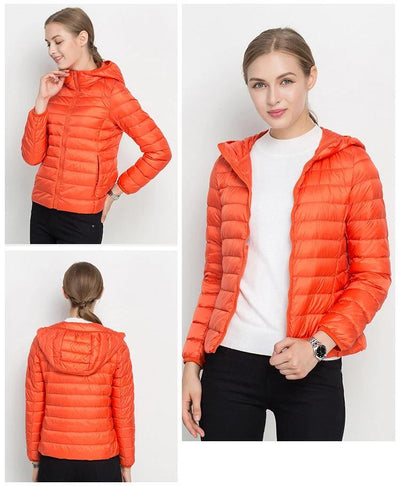Schicke leichte Daunenjacke