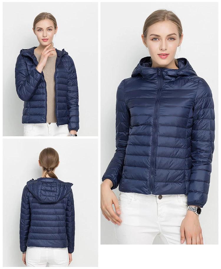 Schicke leichte Daunenjacke