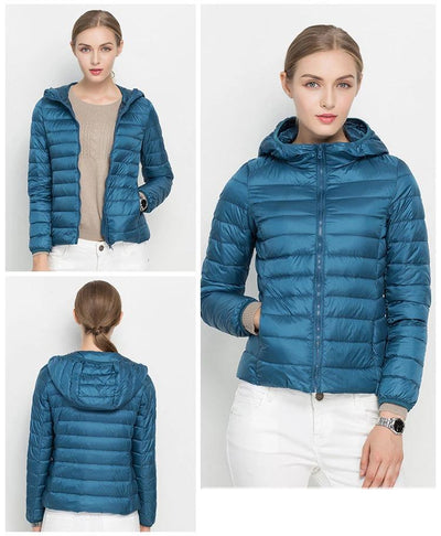 Schicke leichte Daunenjacke