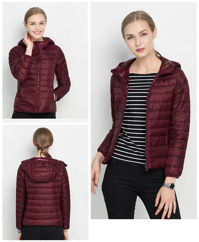 Schicke leichte Daunenjacke