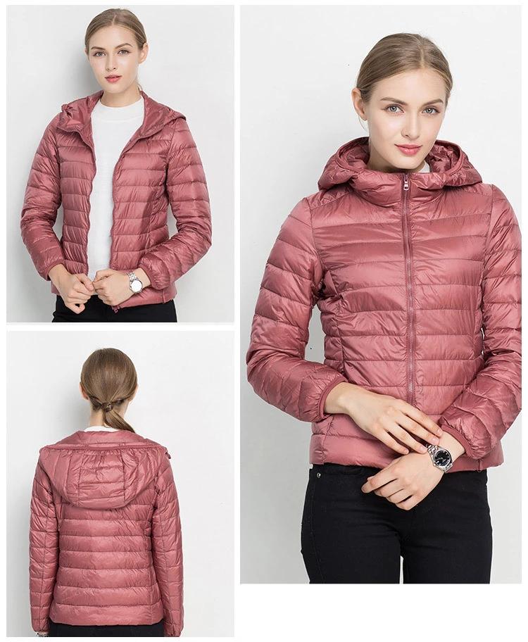 Schicke leichte Daunenjacke