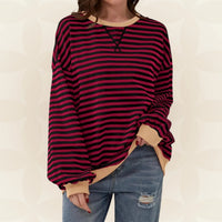 Juliana | Lässiger Oversized-Pullover in Dunkelrot